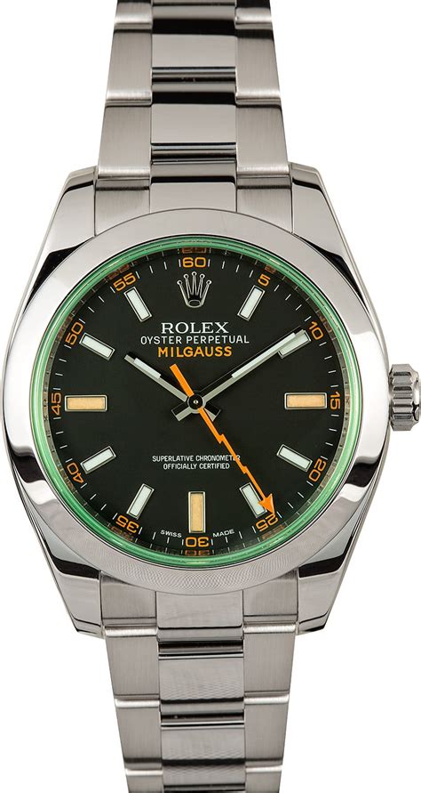 rolex milgauss green.